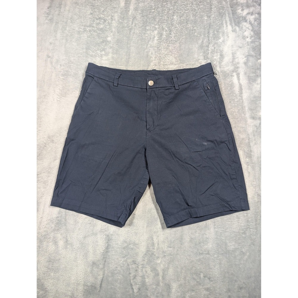 Lululemon Shorts Mens 32 Blue 9 Inch Inseam Chino Stretch Cotton Blend Casual